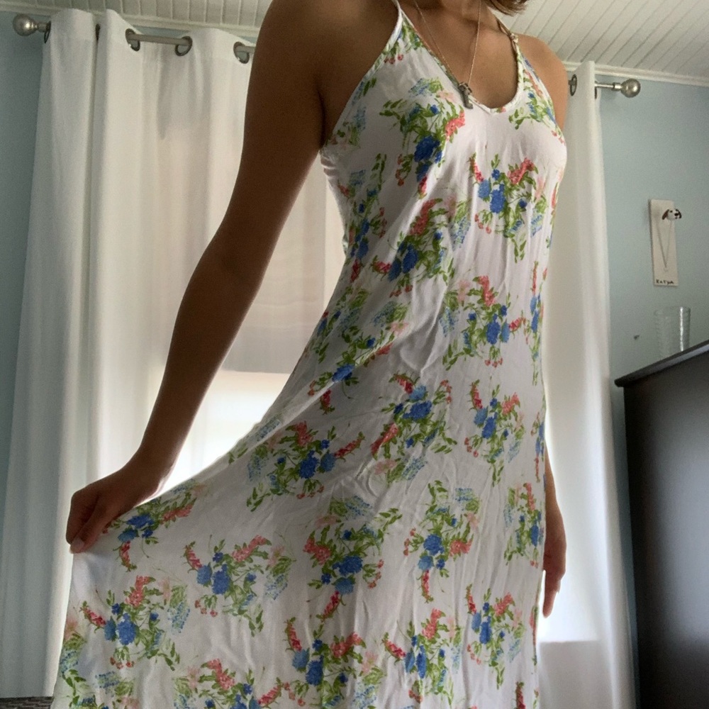 Floral maxi dress, worn once